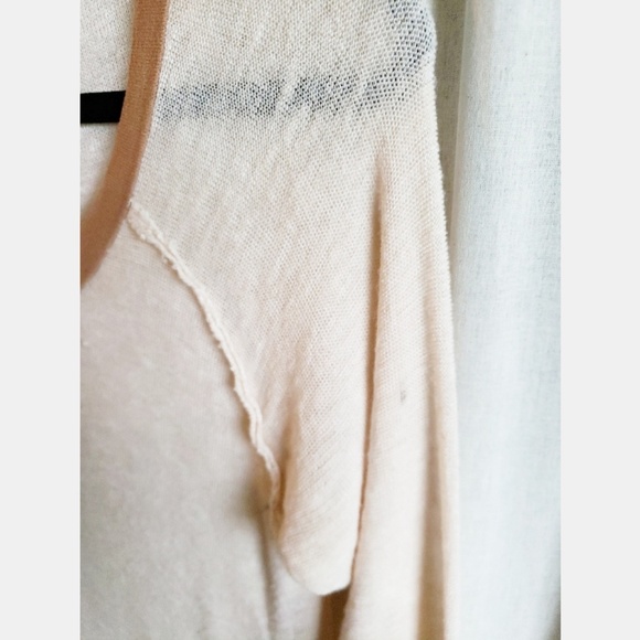 1 Free People Intimately 3/4 sleeve asymmetrical top - Picture 2 of 4